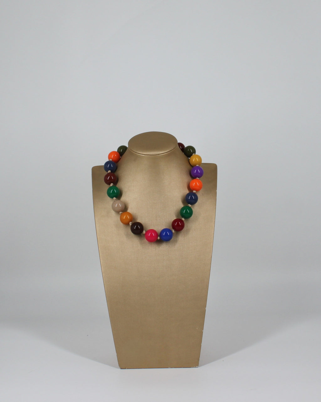 Collana Girocollo Multicolore a Sfere Lucide