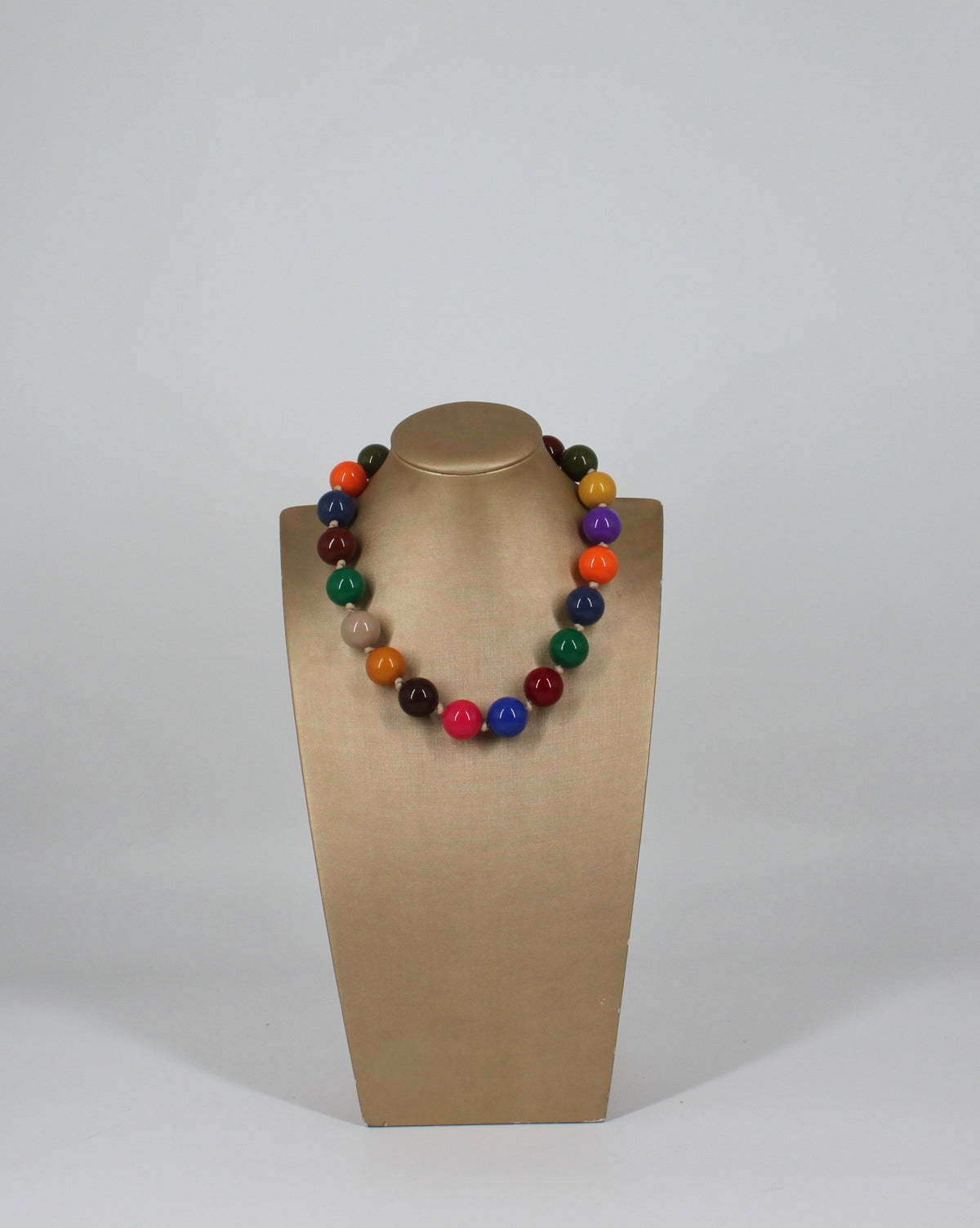 Collana Girocollo Multicolore a Sfere Lucide