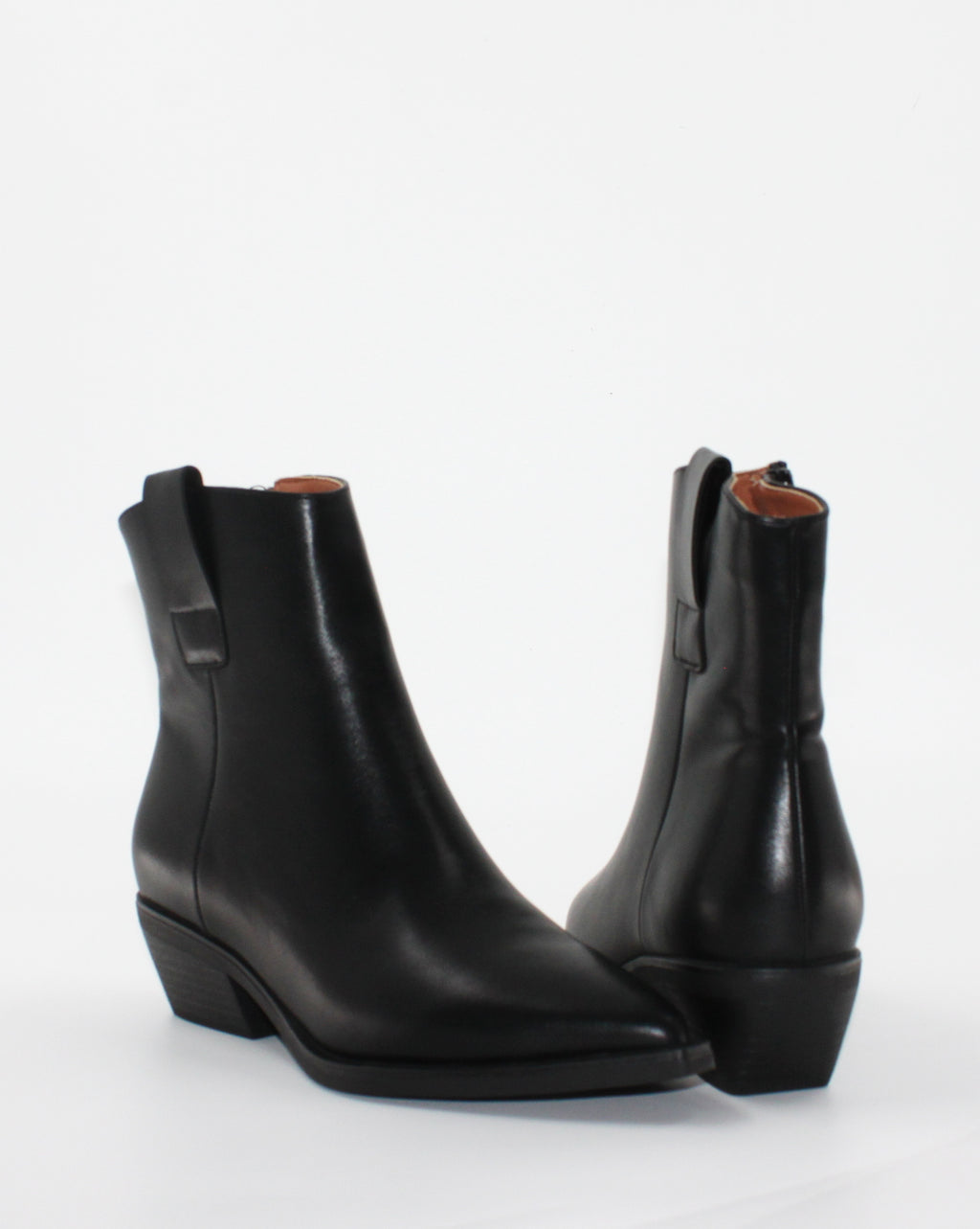 Stivaletto Camperos Texano in Ecopelle similpelle Liscia - Nero