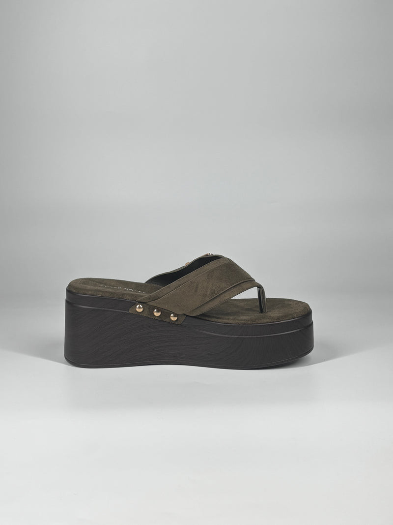 Sandalo Infradito Platform - Verde
