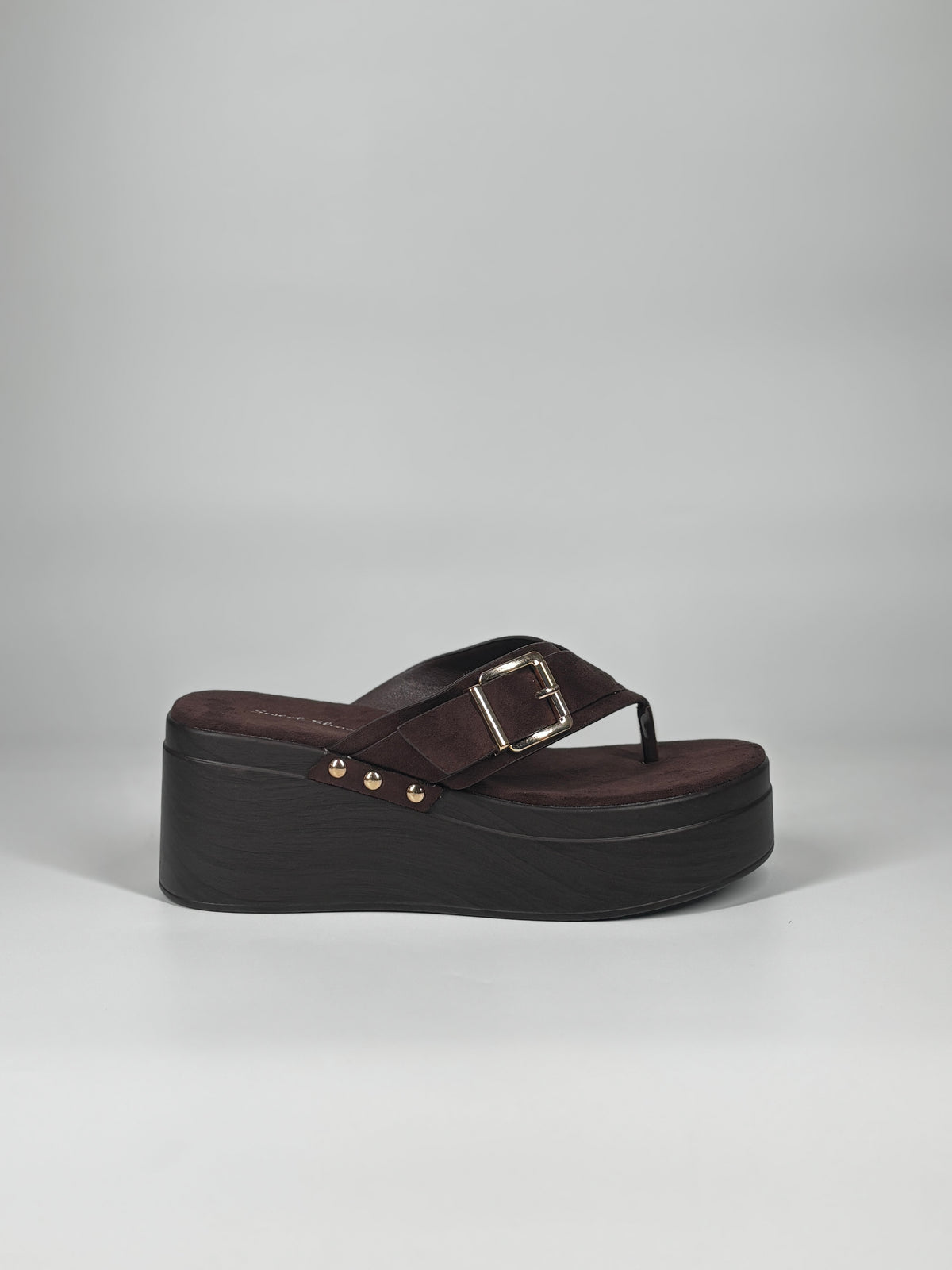 Sandalo Infradito Platform - Marrone