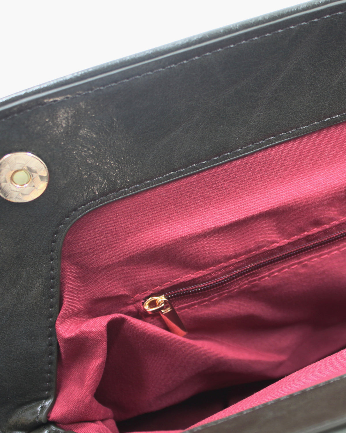 Borsa Pochette / Clutch Morbida Plissé in Similpelle Lucida con Tracolla - Verde