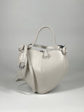 Mini Bag a Cuore in ecopelle - Bianco