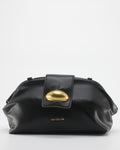 Borsa Clutch Giò Cellini con Dettaglio Gioiello Dorato e Tracolla - Nero