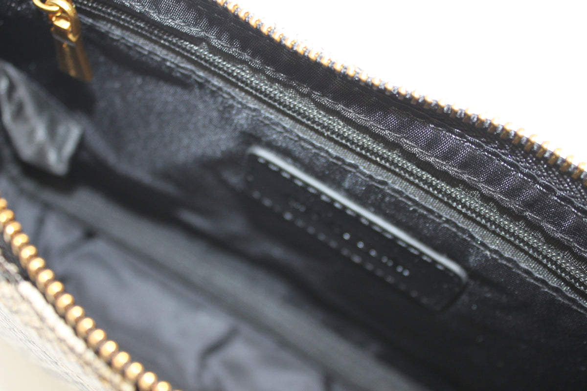 Pochette Giò Cellini Pitonata Effetto Vintage con Tracolla a Catena