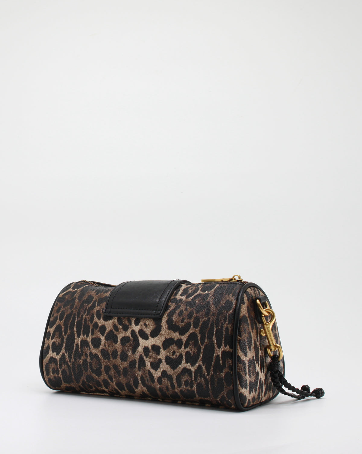 Mini Bag Bauletto Giò Cellini Maculata con Lucchetto e Charm Intrecciato