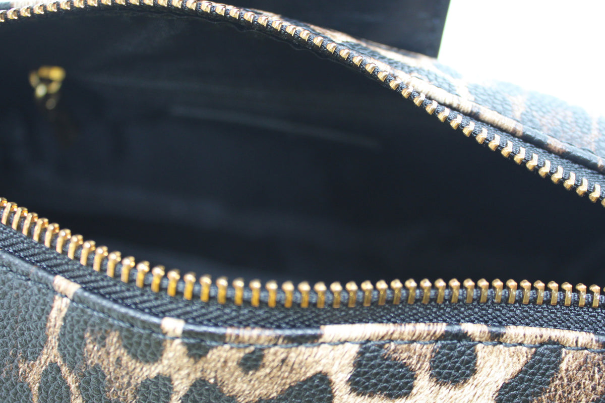 Mini Bag Bauletto Giò Cellini Maculata con Lucchetto e Charm Intrecciato