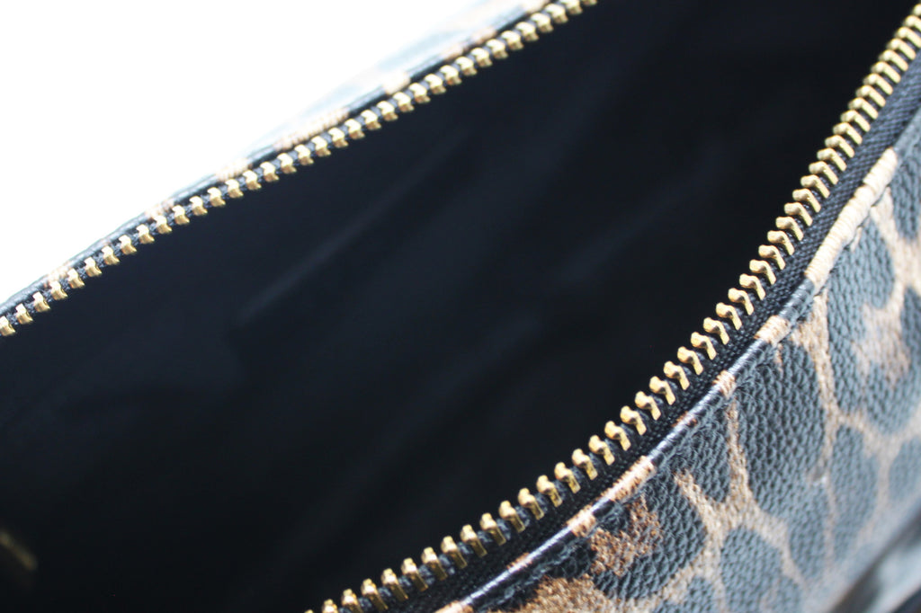 Borsa a Spalla Giò Cellini in similpelle con Dettagli Dorati - Animalier