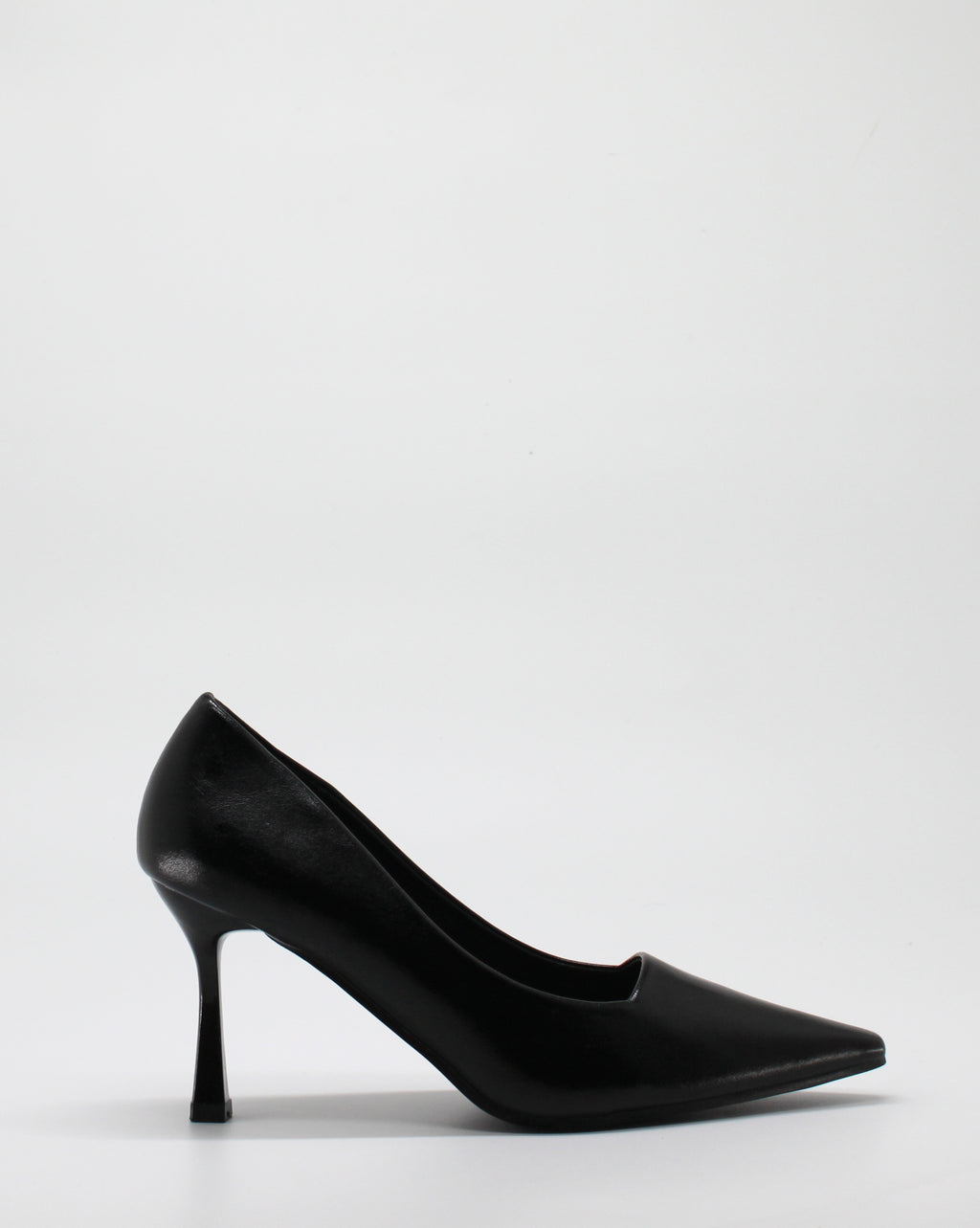 Scarpa Decolleté Classica a Punta con Tacco Scultura- Nero