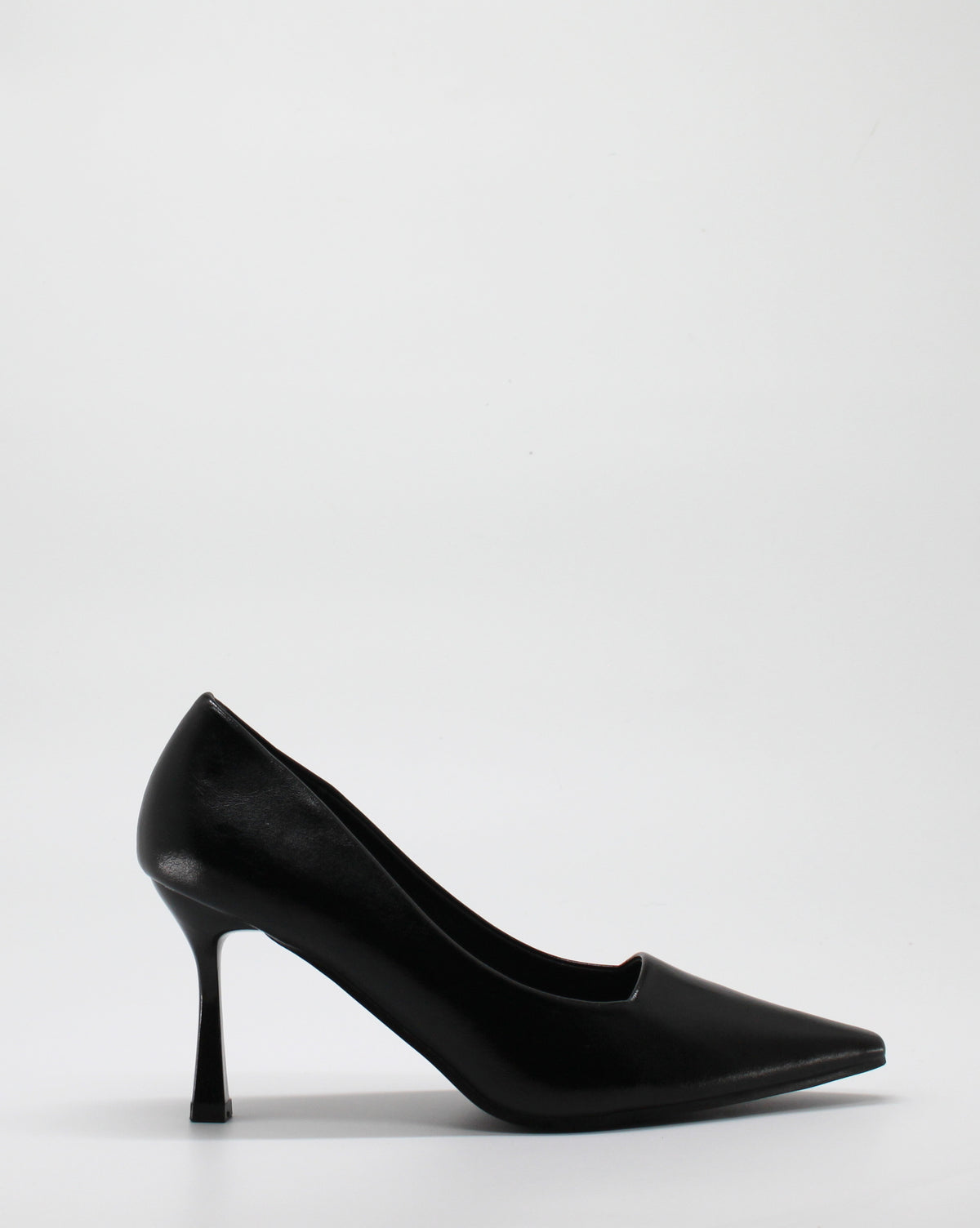 Scarpa Decolleté Classica a Punta con Tacco Scultura- Nero