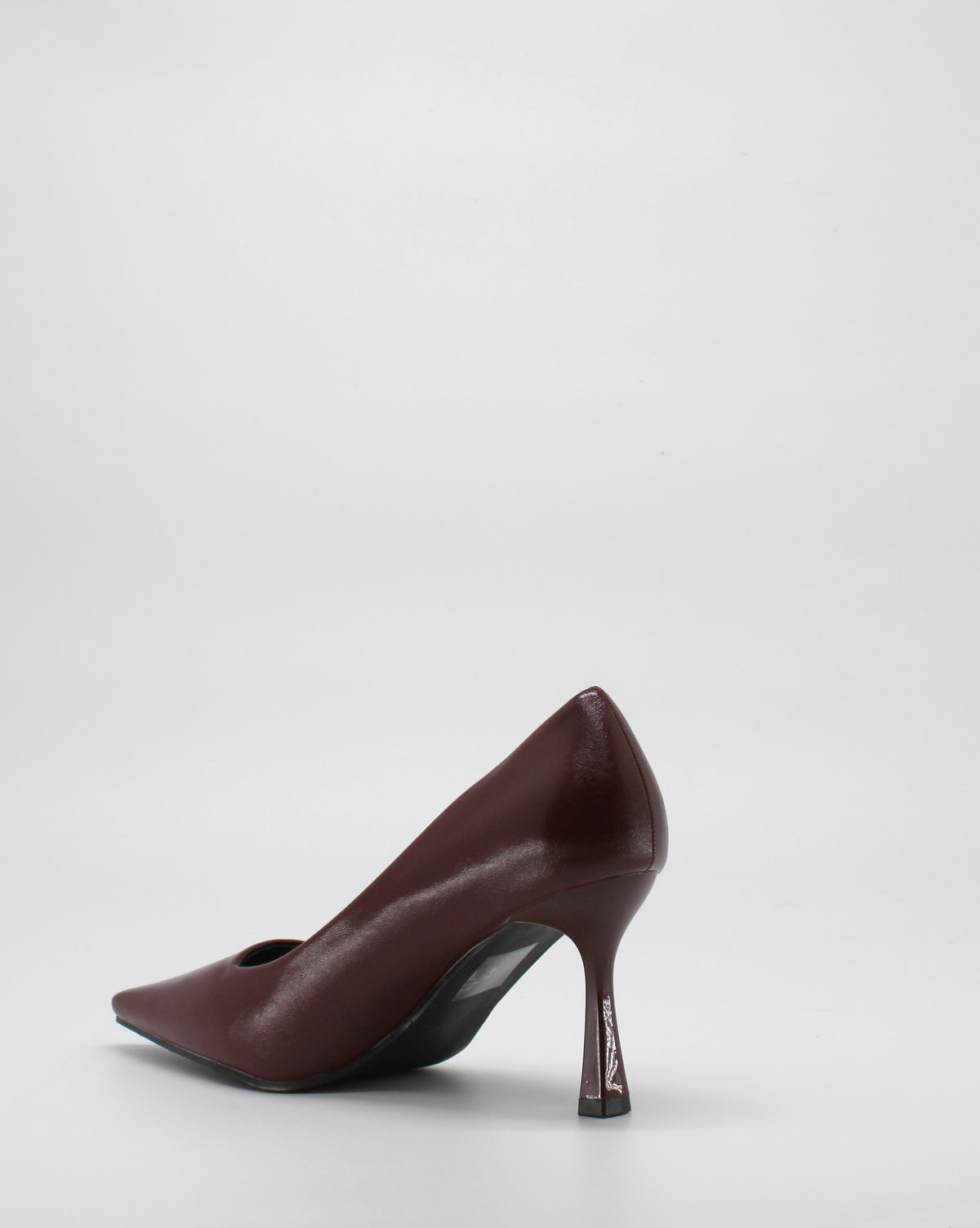 Scarpa Decolleté Classica a Punta con Tacco Scultura - Borgogna