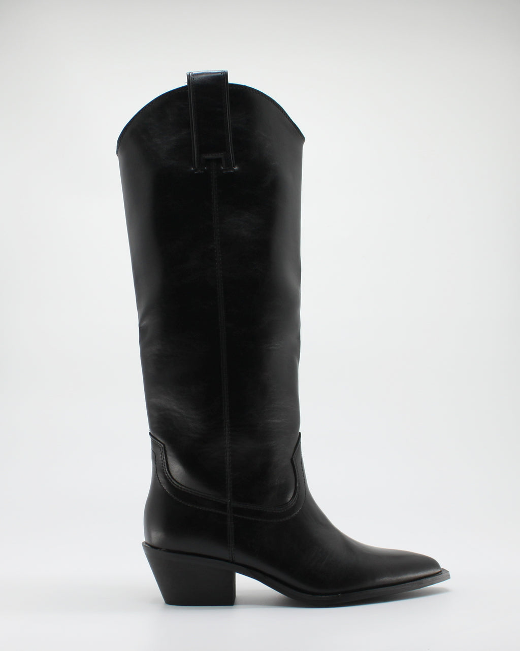Stivale Camperos Texano in similpelle - Nero