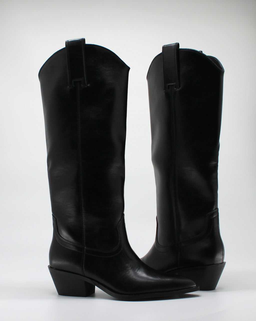 Stivale Camperos Texano in similpelle - Nero