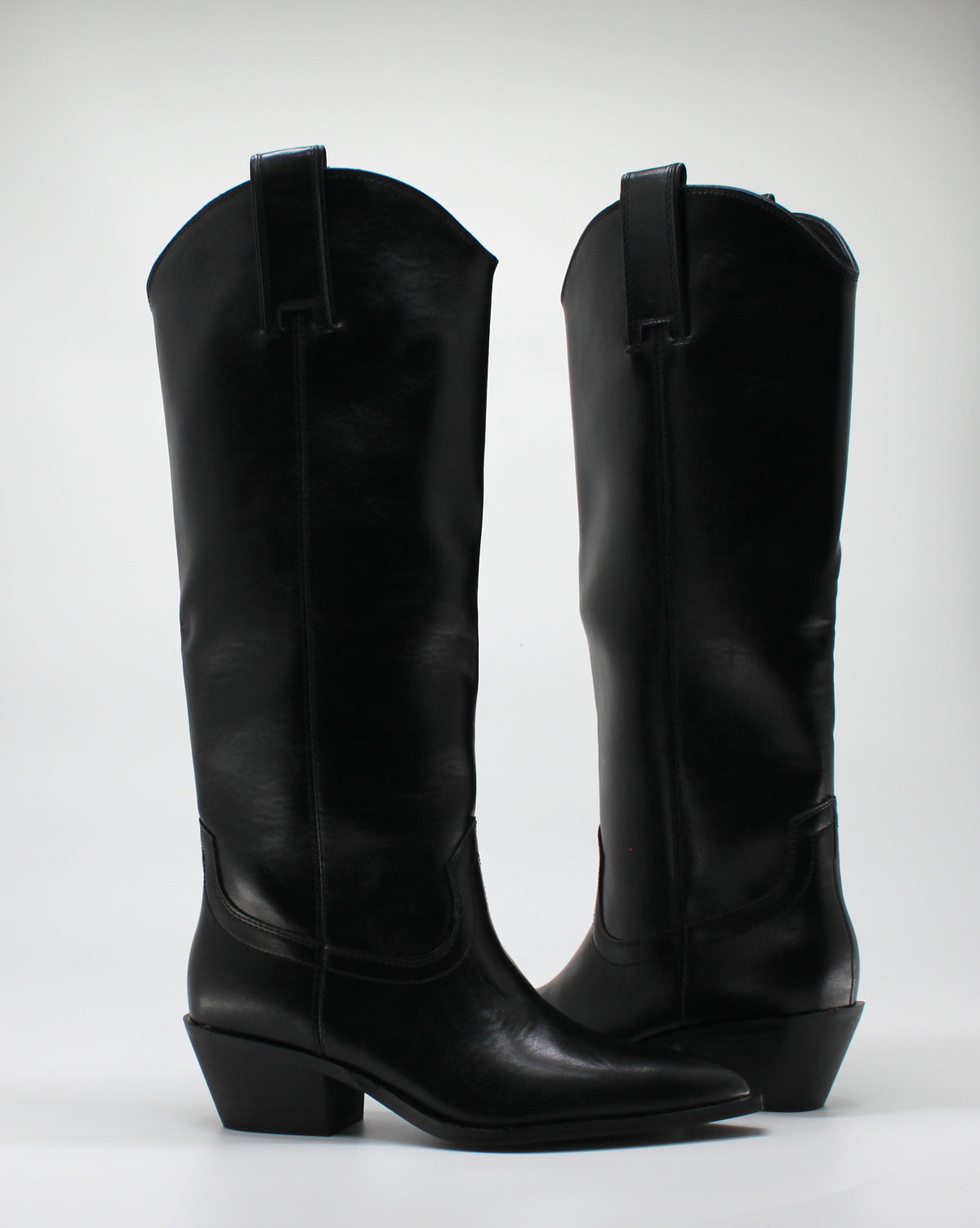 Stivale Camperos Texano in similpelle - Nero