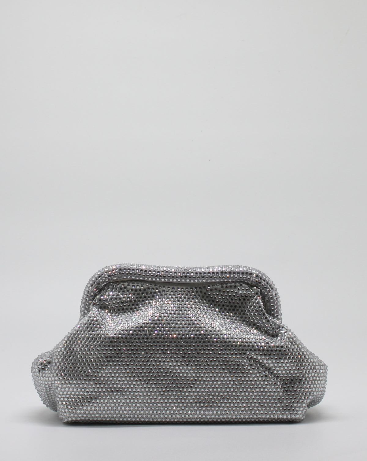 Clutch Gioiello in Strass con Tracolla Argento - Silver (Copia)