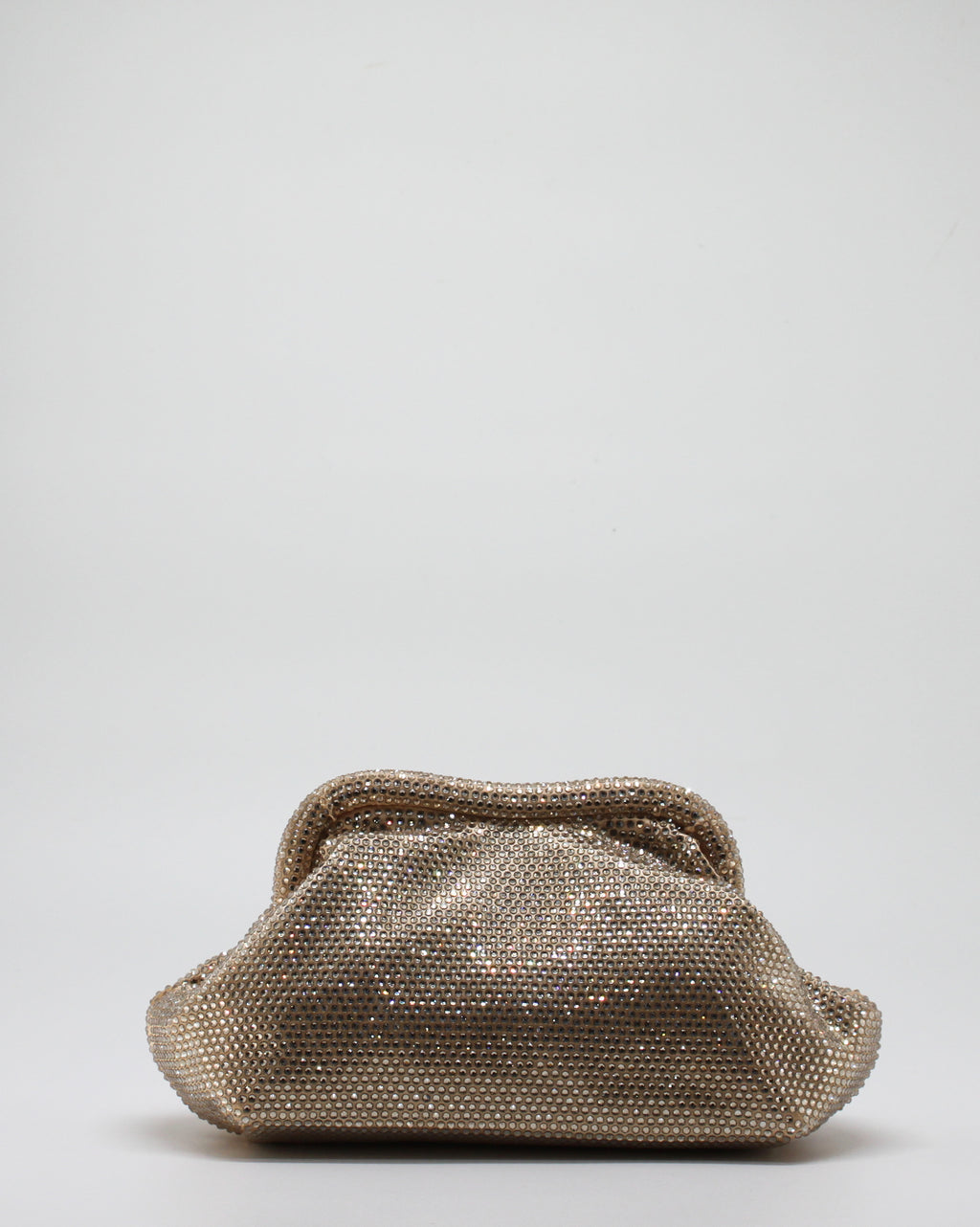 Clutch Gioiello in Strass con Tracolla Oro - Oro