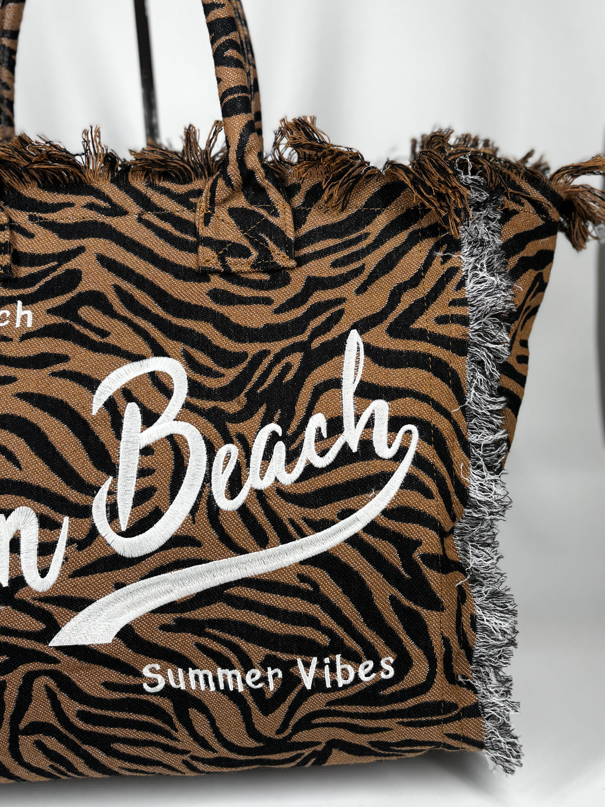 Borsa Summer Vibes - Zebrata Marrone