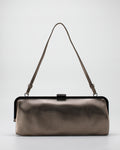 Borsa a Tracolla con Chiusura a Clic-Clac e Catena - Bronzo