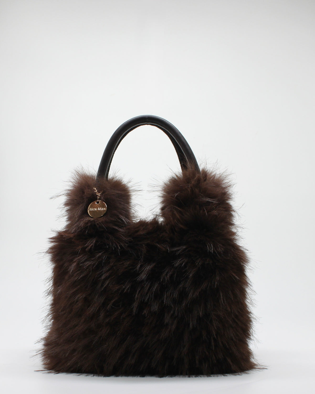Borsa a Mano   in Ecofur  Alex Max - Marrone