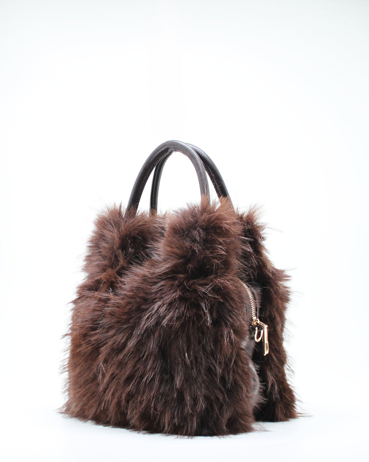 Borsa a Mano   in Ecofur  Alex Max - Marrone