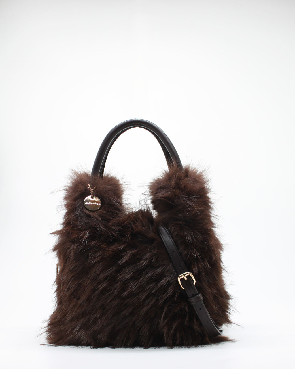 Borsa a Mano   in Ecofur  Alex Max - Marrone