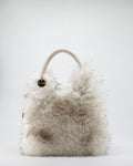 Borsa a Mano in Ecofur  Alex Max - Bianco