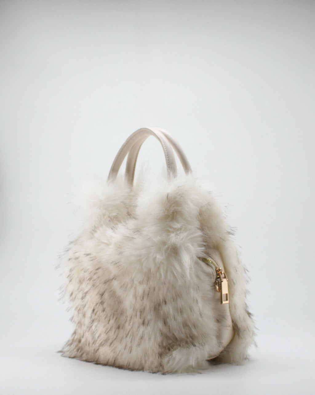 Borsa a Mano in Ecofur  Alex Max - Bianco