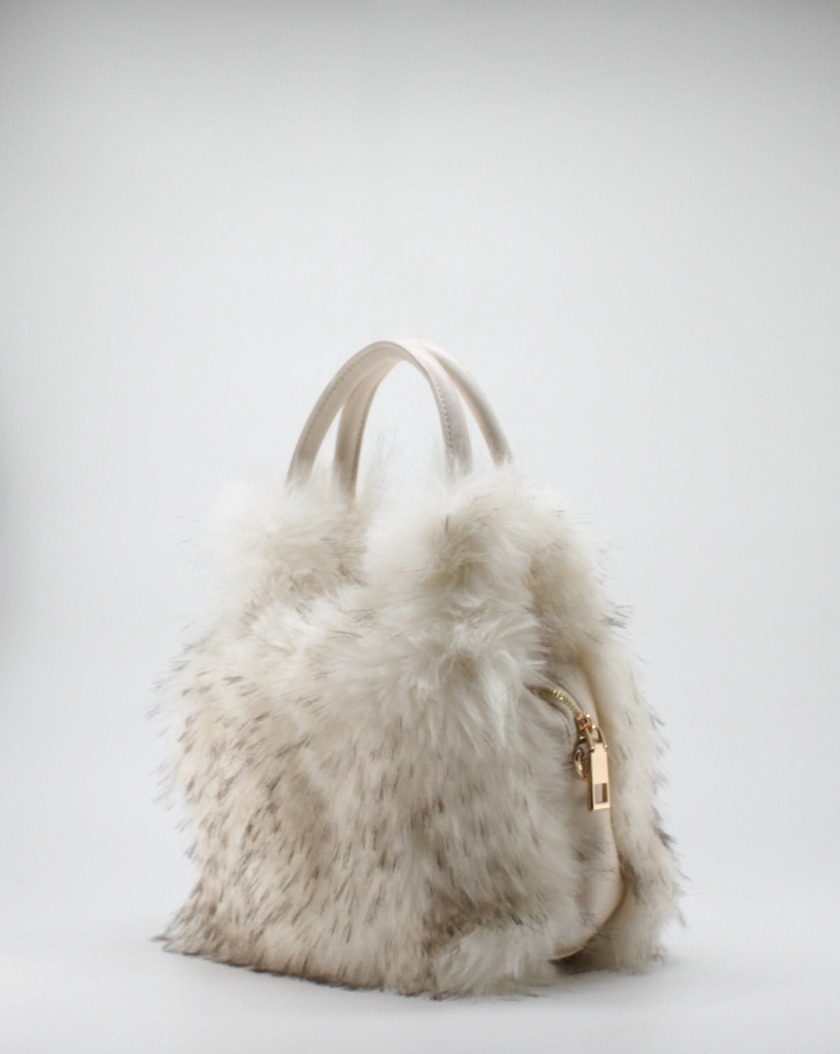 Borsa a Mano in Ecofur  Alex Max - Bianco