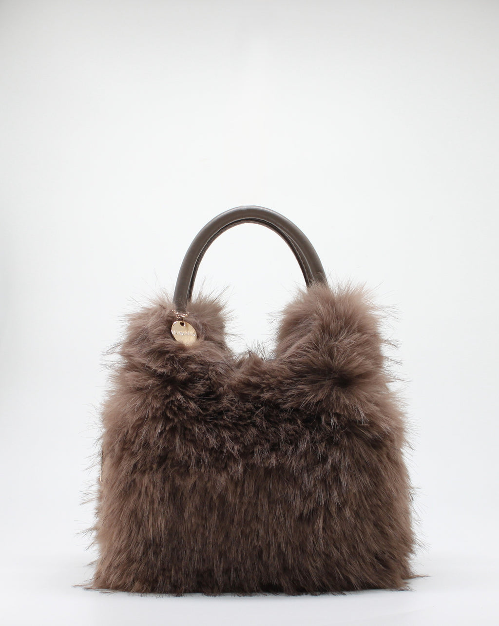 Borsa a Mano in Ecofur  Alex Max - Marrone Chiaro