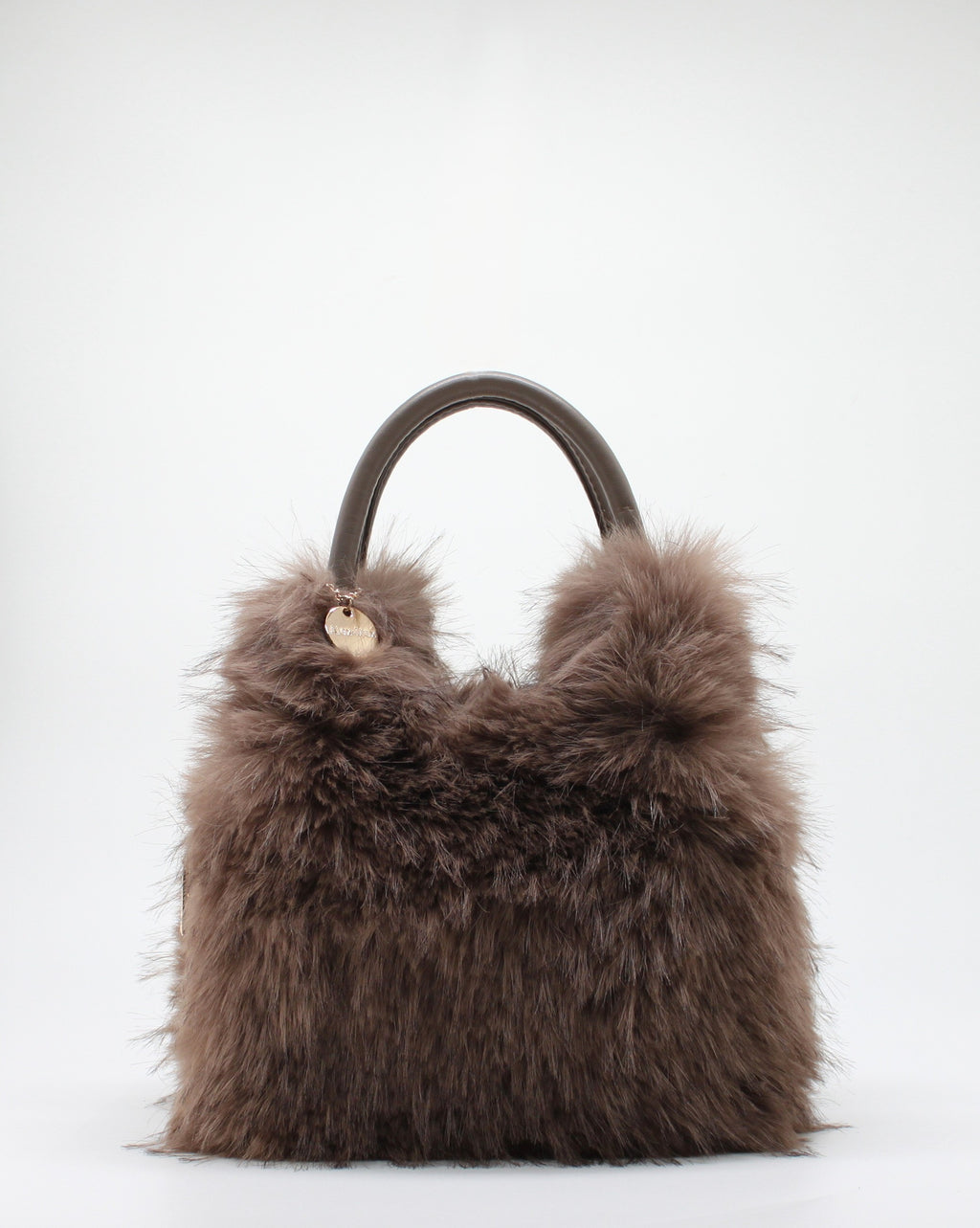 Borsa a Mano in Ecofur  Alex Max - Marrone Chiaro