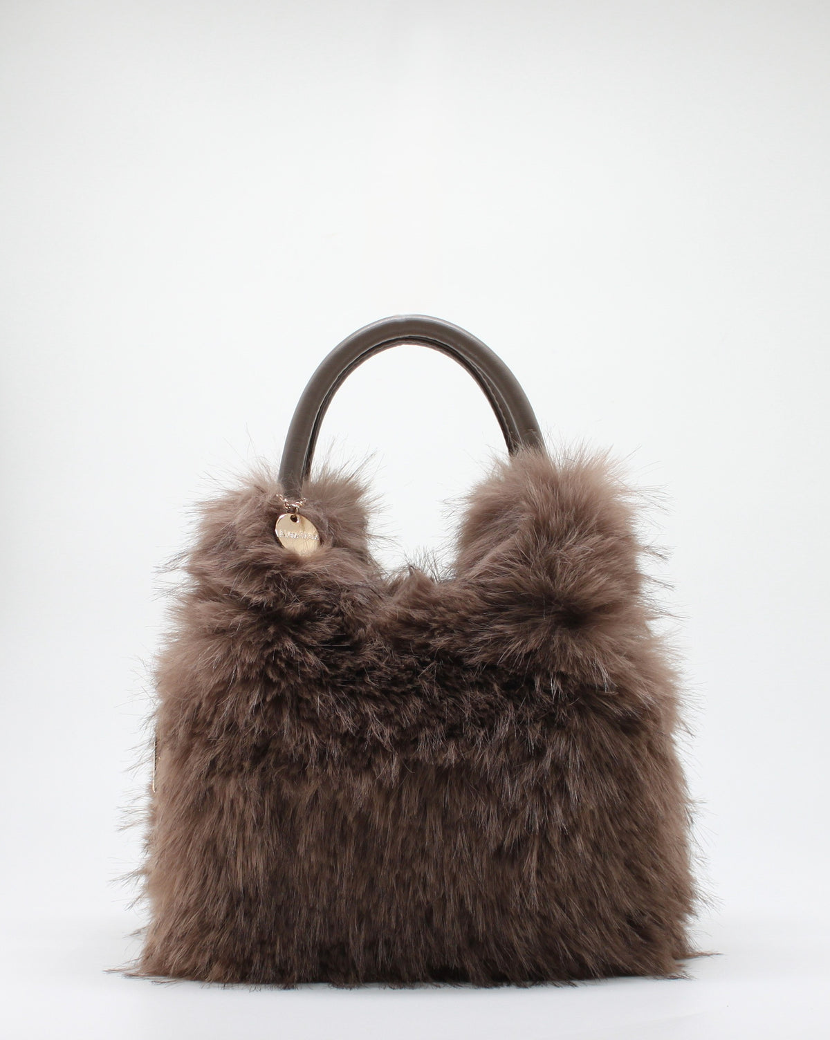 Borsa a Mano in Ecofur  Alex Max - Marrone Chiaro