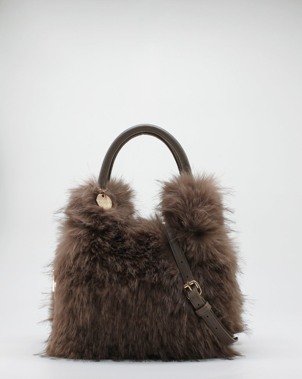 Borsa a Mano in Ecofur  Alex Max - Marrone Chiaro