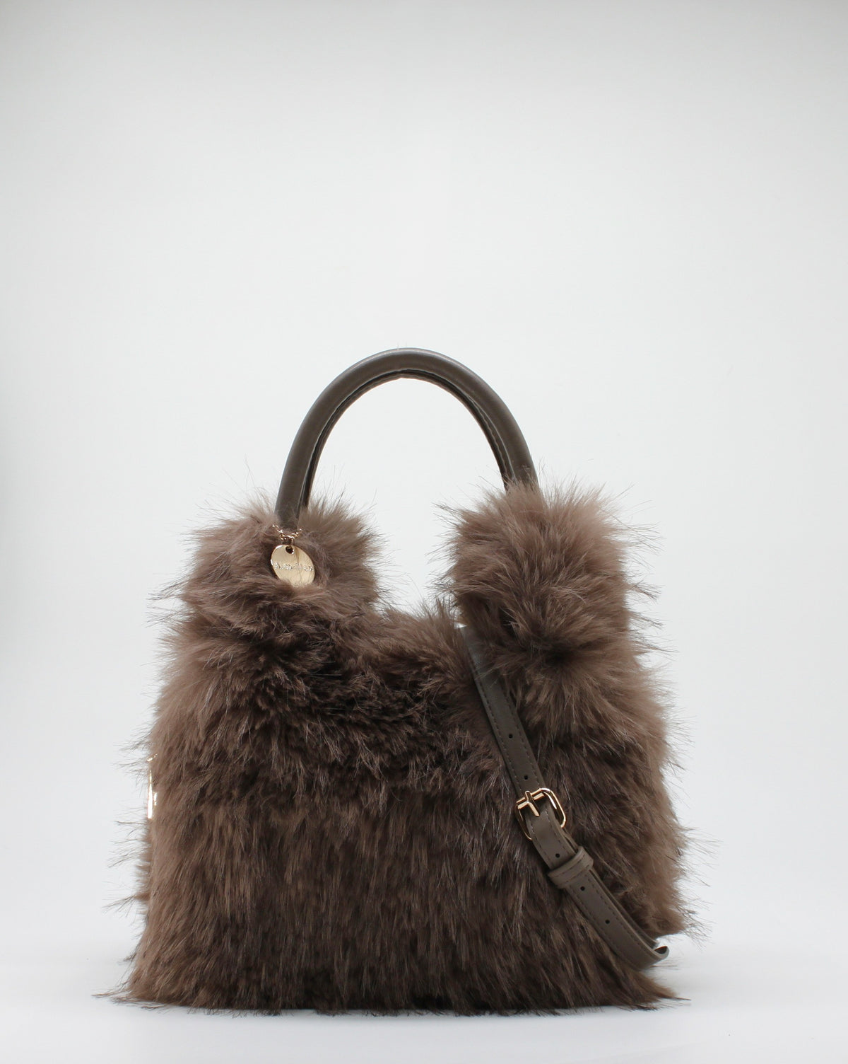 Borsa a Mano in Ecofur  Alex Max - Marrone Chiaro
