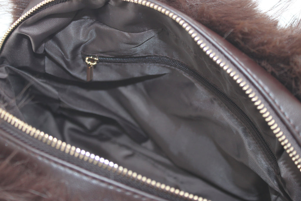 Borsa a Mano   in Ecofur  Alex Max - Marrone