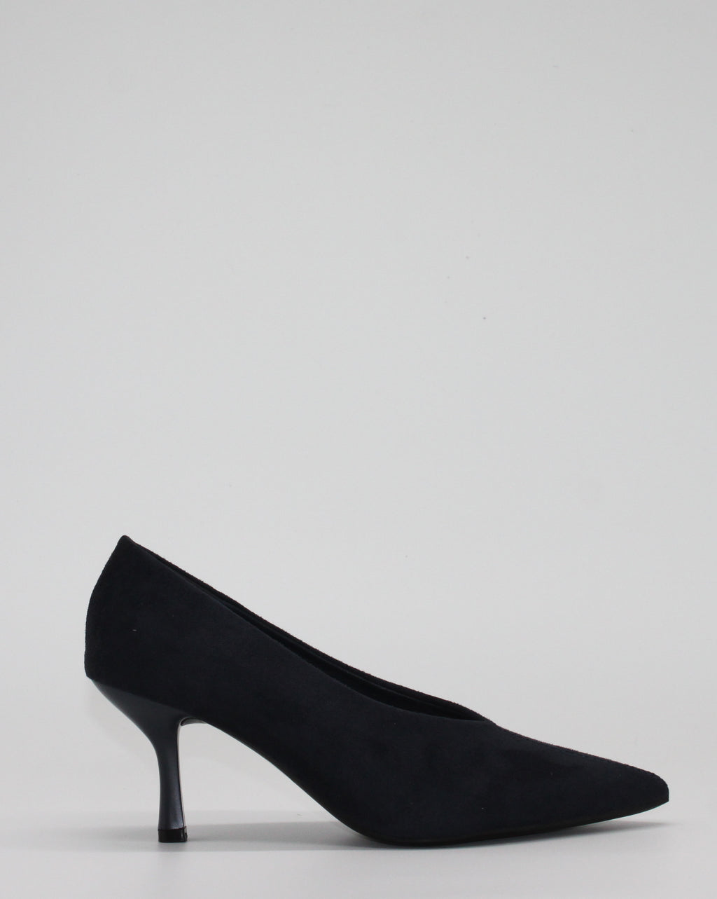 Décolleté Eleganti in Pelle Effetto Scamosciato - Blu Notte