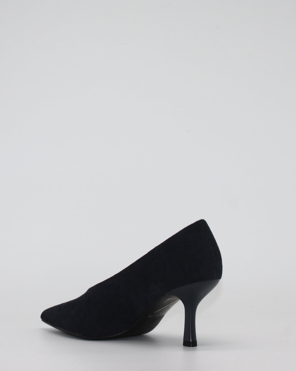 Décolleté Eleganti in Pelle Effetto Scamosciato - Blu Notte