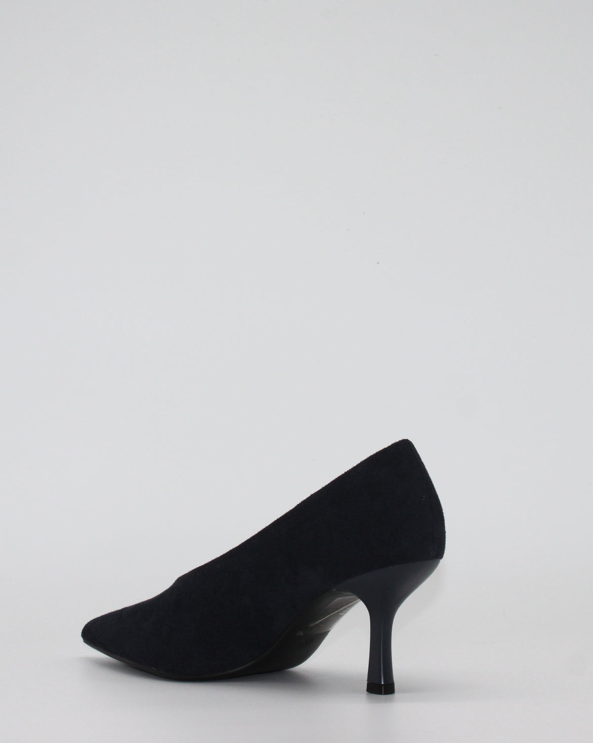 Décolleté Eleganti in Pelle Effetto Scamosciato - Blu Notte