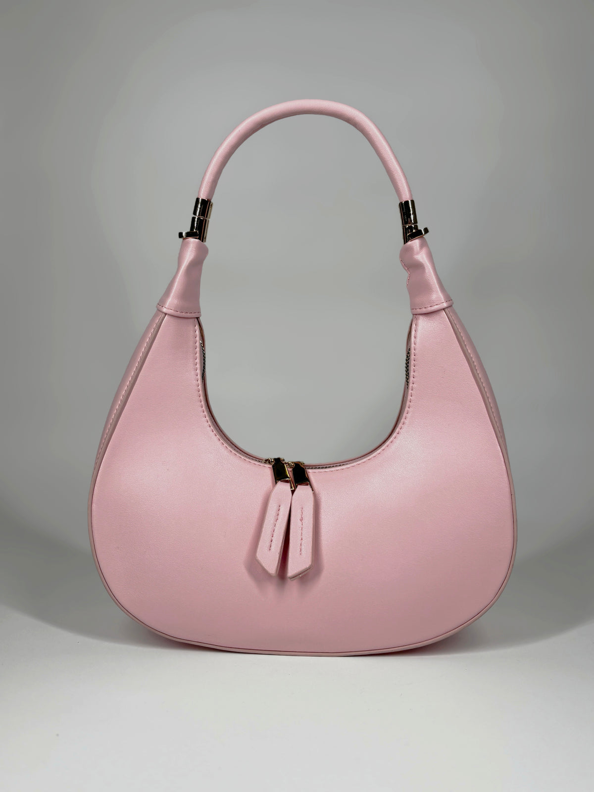 Borsa Hobo a Mezzaluna - Rosa Pastello