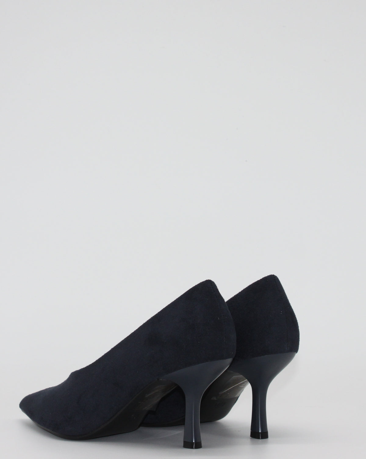 Décolleté Eleganti in Pelle Effetto Scamosciato - Blu Notte