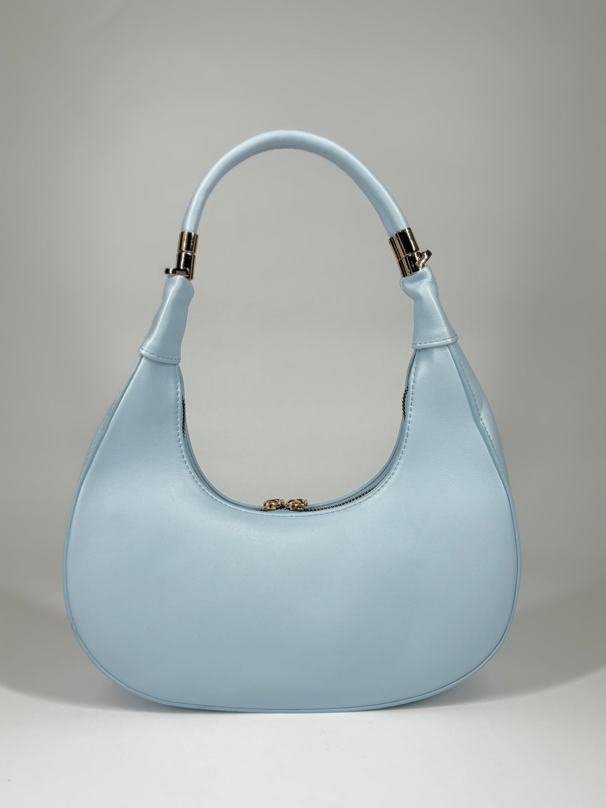 Borsa Hobo a Mezzaluna - Azzurro