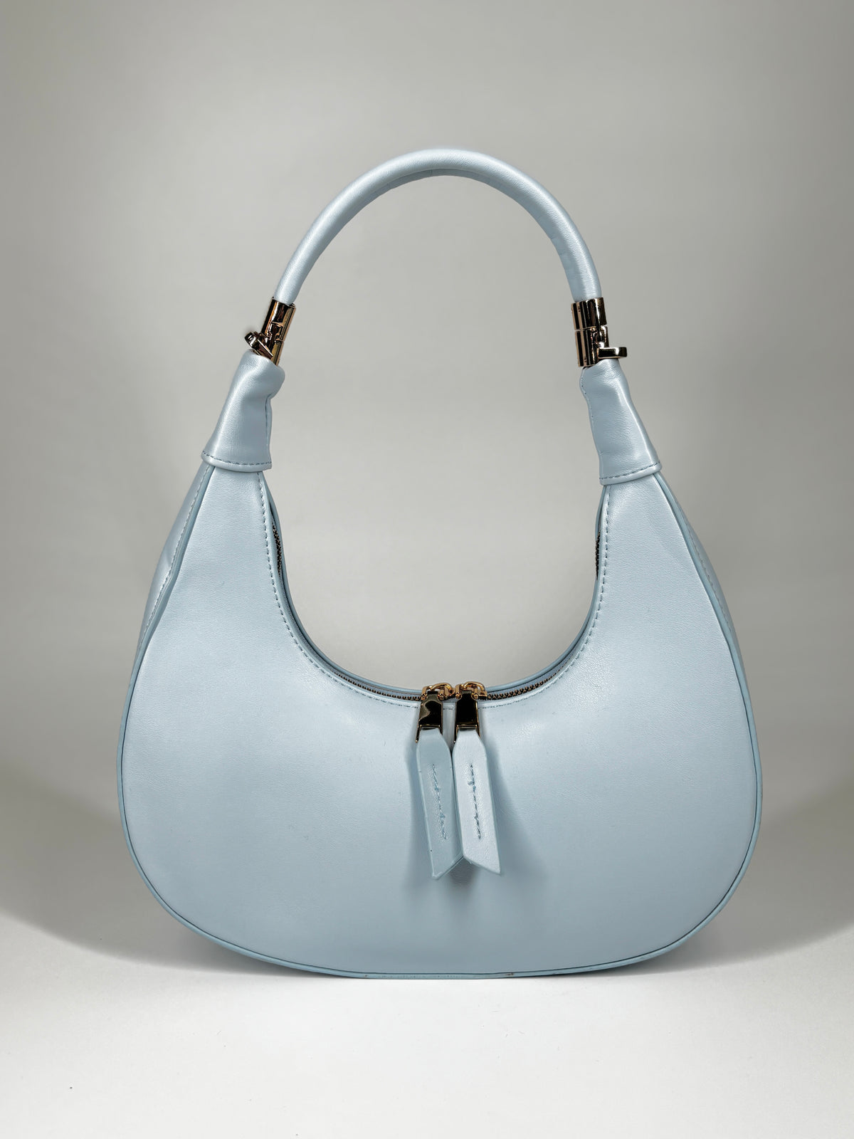 Borsa Hobo a Mezzaluna - Azzurro