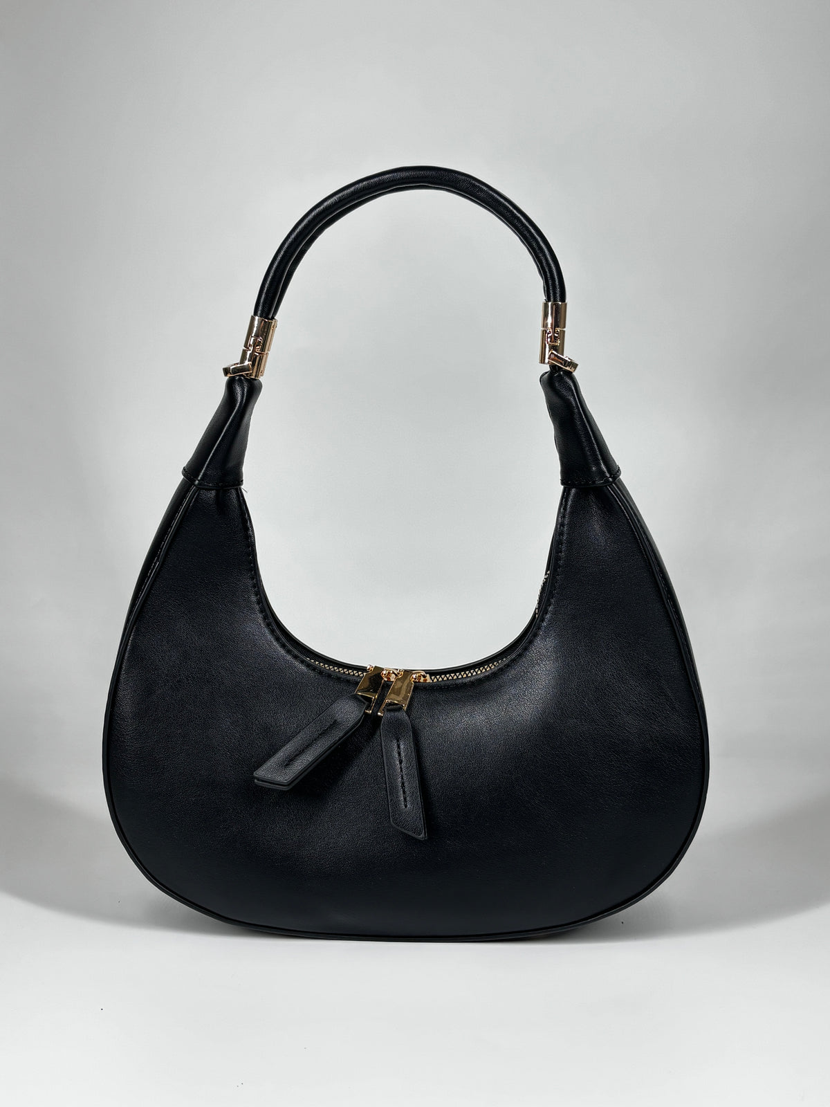Borsa Hobo a Mezzaluna - Nero
