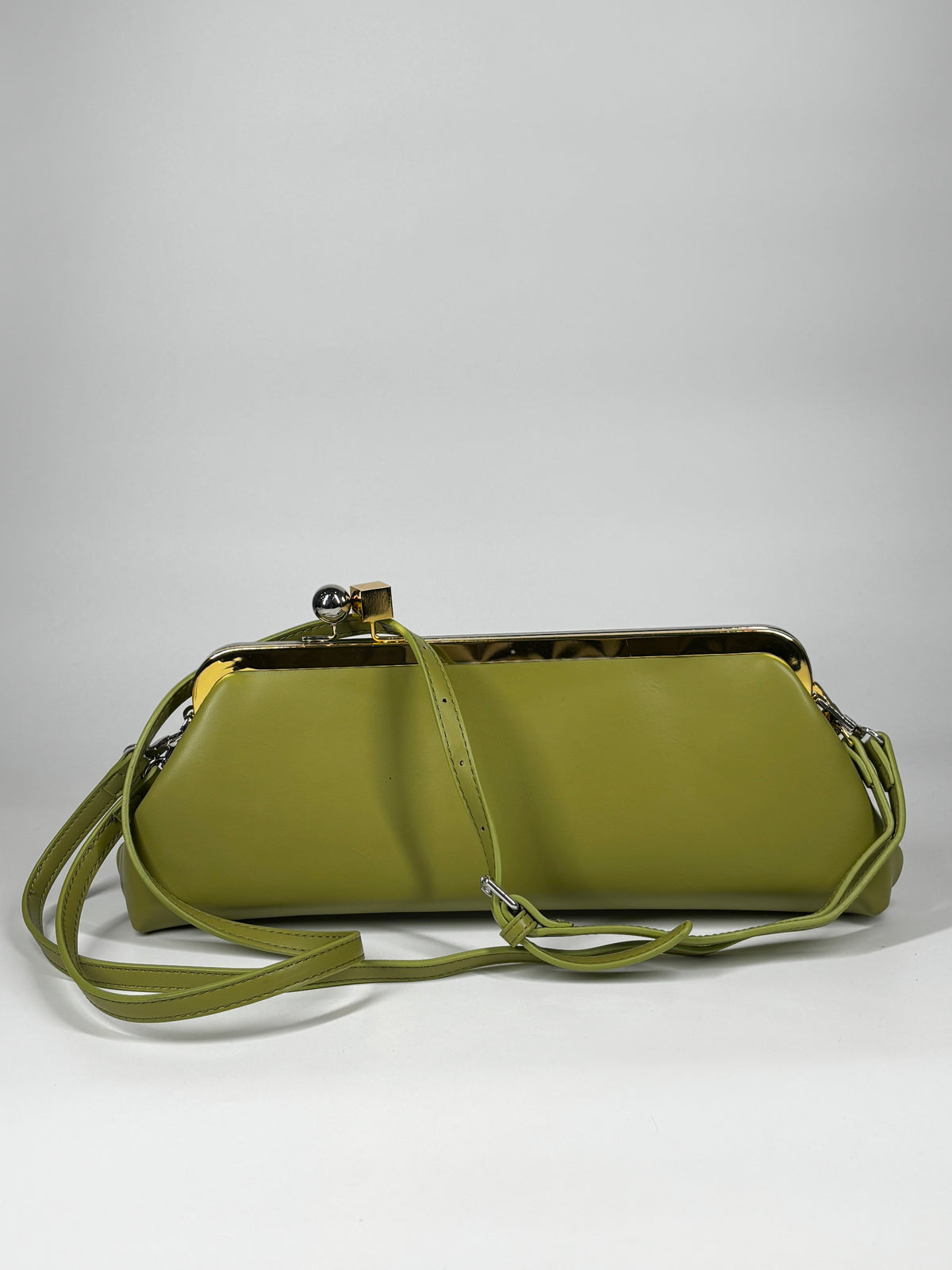 Clutch in ecopelle - Verde