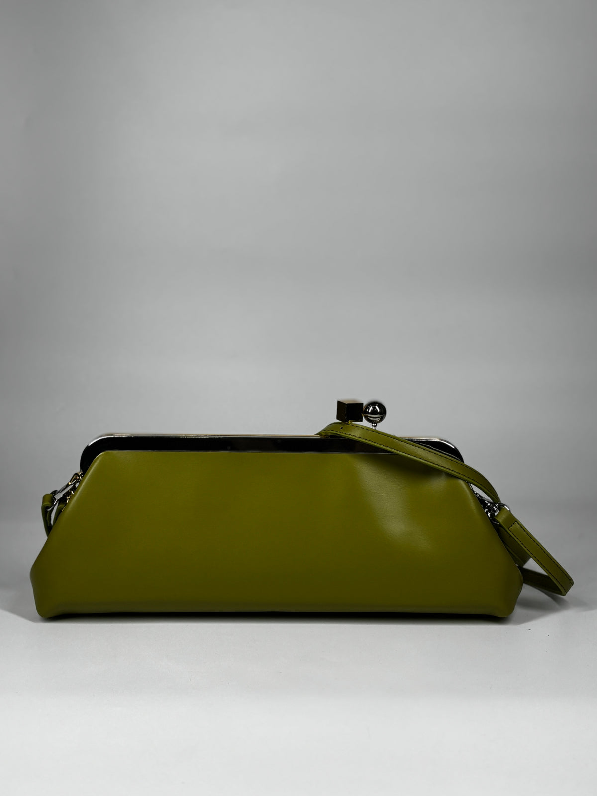 Clutch in ecopelle - Verde