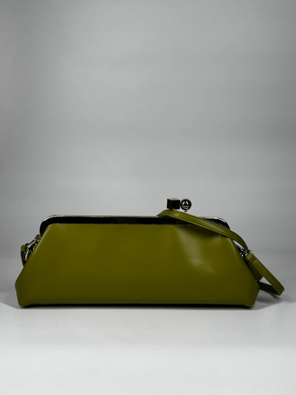 Clutch in ecopelle - Verde