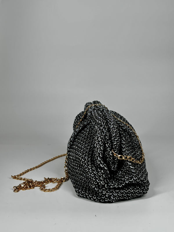 Clutch In tessuto - Nero