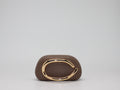 Clutch Rigida con Dettaglio Dorato Scultoreo – Beige