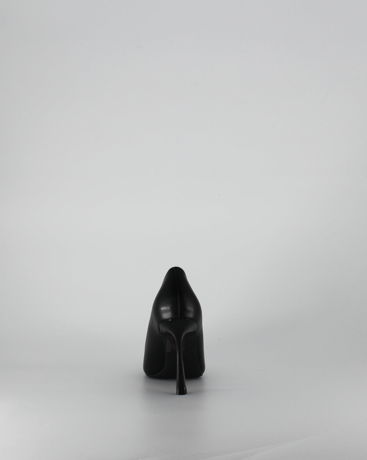 Décolleté Classica in Similpelle Nera con Tacco Stiletto