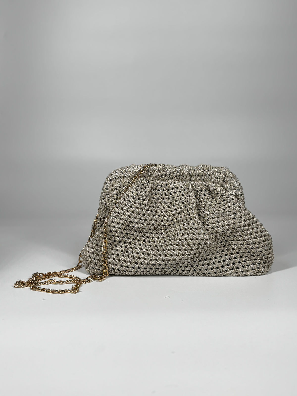 Clutch In tessuto - Oro