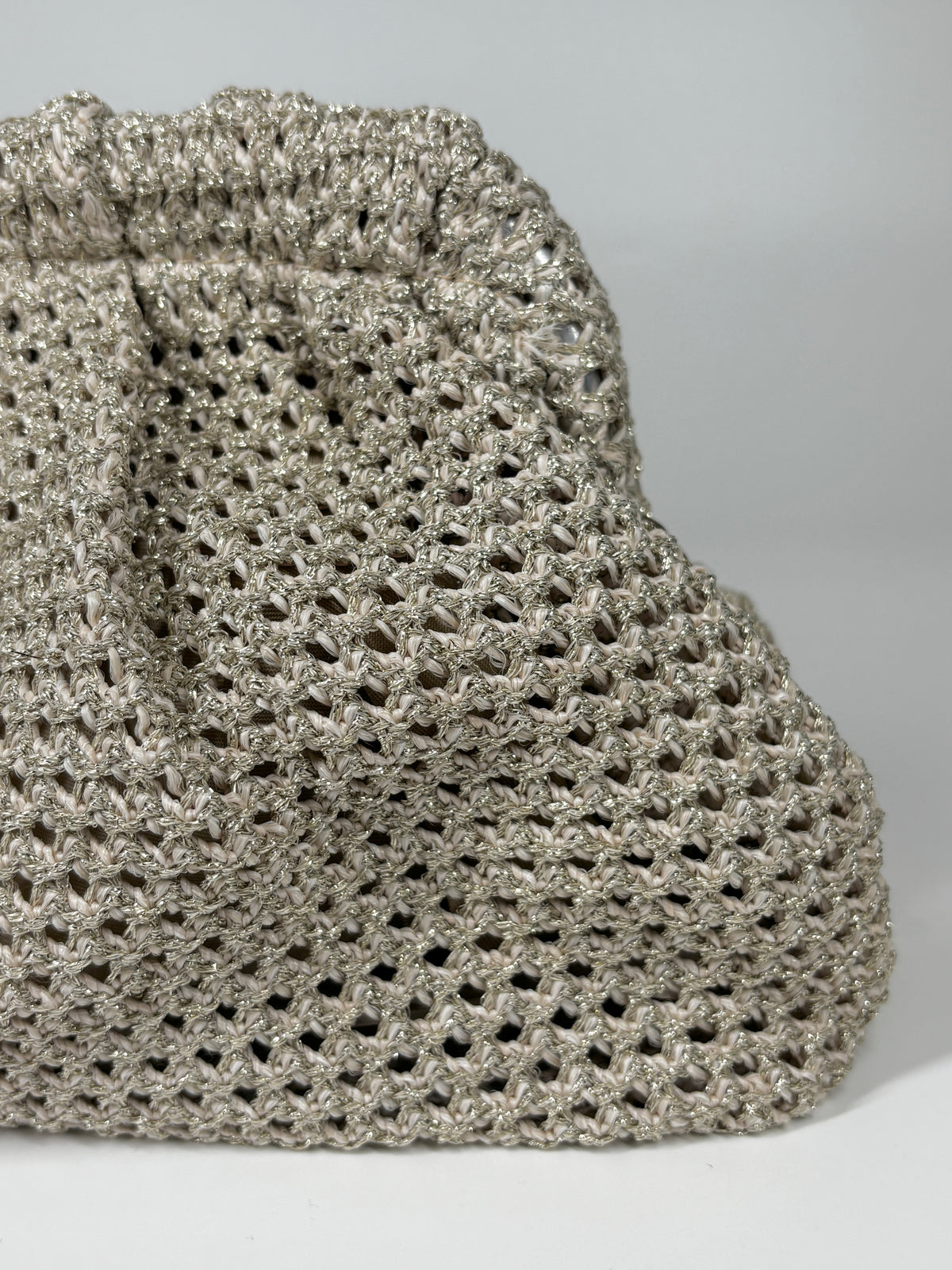 Clutch In tessuto - Oro